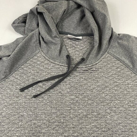Columbia Active Hoodie Men’s M Quilted Pullover Sweatshirt Gray Midweight - Picture 8 of 9